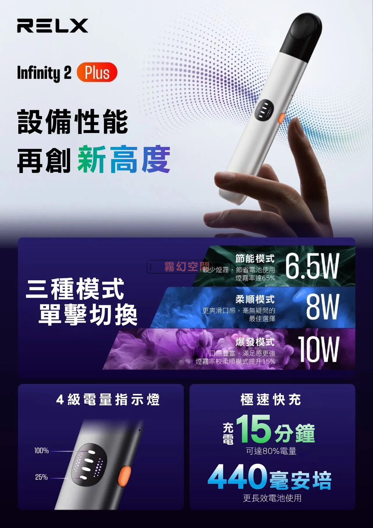 RELX悅刻 Infinity 2 Plus 六代主機  